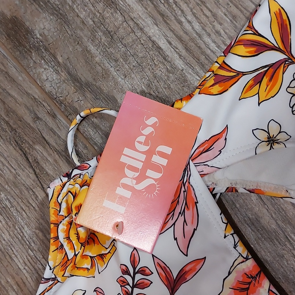 3/$15 SALE! Endless Sun Monokini Bathing Suit - Floral - Picture 7 of 11